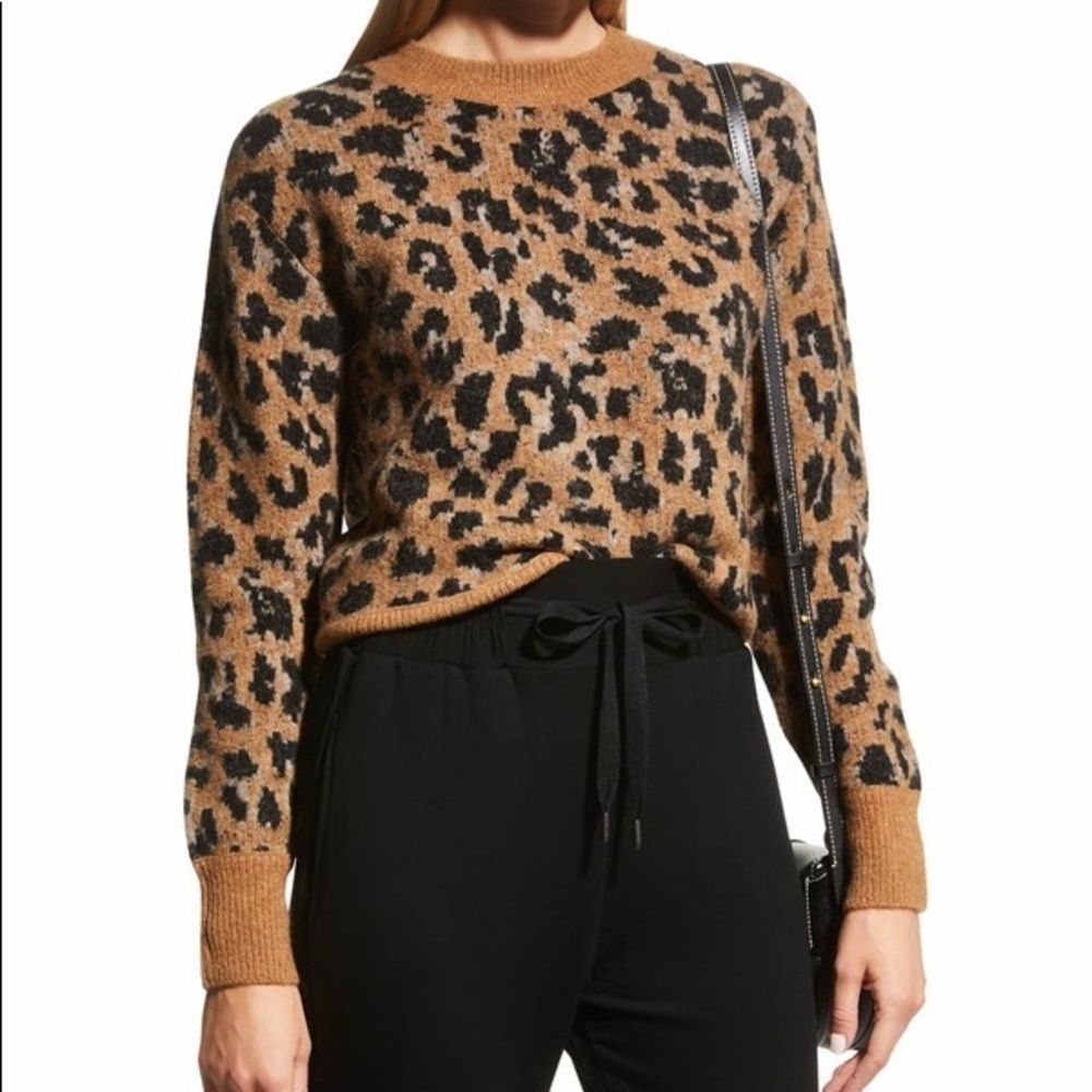 Frame Cheetah Crew Sweater